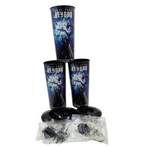 Star Trek Beyond U.S.S Franklin And Swarm Ship Toppers Movie Theater Promo Cups